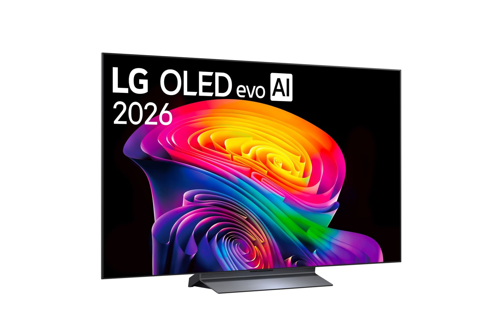 Foto inclinata TV OLED55C66LB 2026